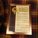 MacDonald Clan History Print - Choose Framed or Unframed.