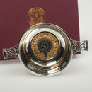 Buchanan Clan Crest Quaich with Gold Trim
