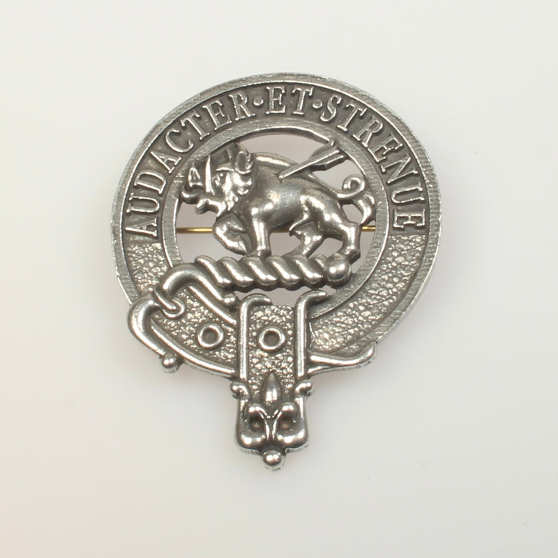 Pollock Clan Crest Badge - Pewter