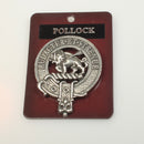 Pollock Clan Crest Badge in Pewter