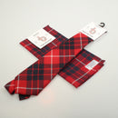 Tie and Pocket Square Gift Set - Hamilton Red Modern Tartan