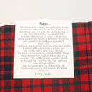Ross Red Modern Wool Tartan Shawl