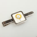 Clan Crest Square Tie Slide - White Back