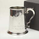 Clan Crest One Pint Pewter Tankard with Extra Engraving