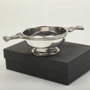 Clan Crest Engraved Large Thistle Handle Quaich