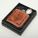 Munro Clan Crest PU Leather Covered Hip Flask