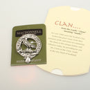 MacDonnell of Glengarry Clan Crest Badge in Pewter