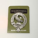 MacDonnell of Glengarry Clan Crest Badge in Pewter