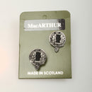 MacArthur Clan Crest Pewter Tie Pin