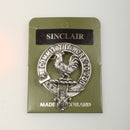 Sinclair Clan Crest Badge in Pewter