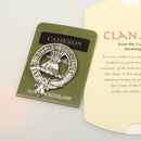 Cameron Clan Crest Badge in Pewter