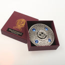 MacDonnell Clan Crest Pewter Plaid Brooch