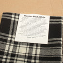 Scarf in Menzies Black and White  Tartan