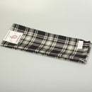 Scarf in Menzies Black and White  Tartan
