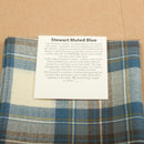 Wool Mini Sash in Stewart Muted Blue Tartan