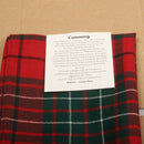 Wool Tartan Pocket Square in Cumming Modern Tartan