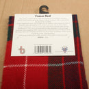 Fraser Red Modern Tartan Lambswool Scarf