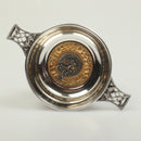 Anderson Clan Crest Quaich with Gold Trim