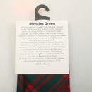 Pure Wool Tie in Menzies Green Modern Tartan.