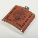 Young Clan Crest PU Leather Covered Hip Flask