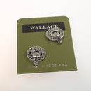 Wallace Clan Crest Pewter Cufflinks
