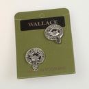 Wallace Clan Crest Pewter Cufflinks