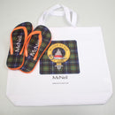MacNeil of Barra Tartan Flip Flops With Matching Bag