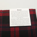 Wool Mini Sash in Brown Modern Tartan