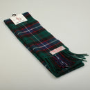 Stylish Lambswool Scarf in Hunter Modern Tartan, made from 100% new wool, providing softness and comfort for any outfit during any occasion.