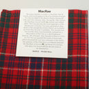 Wool Strip Ribbon in MacRae Red Modern Tartan - 5 Strips, Choose Your Width