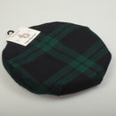 Pure Wool Golf Cap in Black Watch Modern Tartan