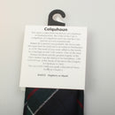 Close-up of Pure Wool Tie in Colquhoun Modern Tartan, highlighting the texture and quality of 100% pure new wool.