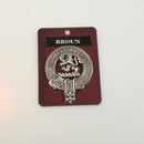 Brown (Broun) Clan Crest Badge in Pewter