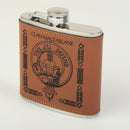 MacFarlane Clan Crest PU Leather Covered Hip Flask