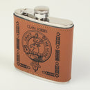 Forbes Clan Crest PU Leather Covered Hip Flask