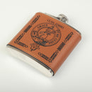 Forbes Clan Crest PU Leather Covered Hip Flask