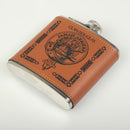 Douglas Clan Crest PU Leather Covered Hip Flask