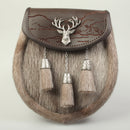 Semi Dress Sporran - Highland Stag