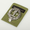 MacLellan Clan Crest Badge in Pewter