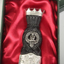 Robertson Clan Crest Stone Top Thistle Design Sgian Dubh