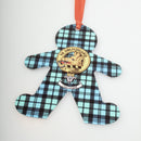 Campbell Clan Crest and Tartan Metal Christmas Ornament - 6 Styles Available