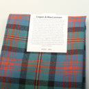 Lightweight Wool Scarf in Logan Ancient Tartan, perfect for adding a touch of Scottish heritage to any outfit.