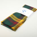 Luxury Lightweight Scarf in MacMillan Old Modern draped stylishly on a mannequin, showcasing the elegant tartan design
