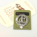 Montgomery Clan Crest Badge in Pewter