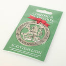 Silver Plated Christmas Decoration Scottish Lion