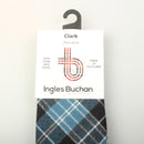 Pure Wool Tie in Clark Tartan styled with a formal outfit, demonstrating its versatility and the touch of sophistication it adds to any look.