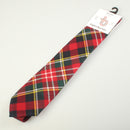 Stylish Pure Wool Tie in Christie Modern Tartan showcasing vibrant colors and intricate pattern.