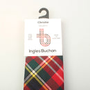 Close-up of the Pure Wool Tie in Christie Modern Tartan, highlighting the soft texture and craftsmanship.