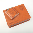 Fraser of Lovat Clan Crest Hip Flask Gift Set - Boxed
