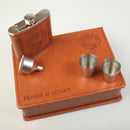 Fraser of Lovat Clan Crest Hip Flask Gift Set - Boxed